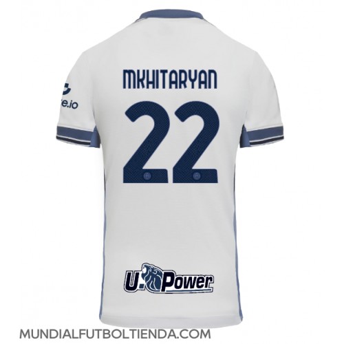 Camiseta Inter Milan Henrikh Mkhitaryan #22 Segunda Equipación Replica 2024-25 mangas cortas